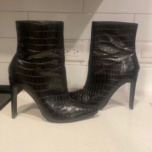 Black Heeled Booties